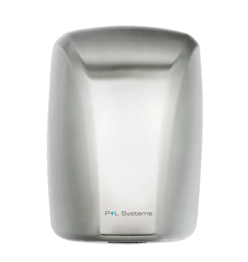 Hand dryer, 1600W, made of brushed stainless steel